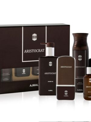 Ajmal Aristocrat Him - EDP 75 ml + deodorant 200 ml + olej na vousy 30 ml + sprchový gel 200 ml
